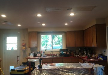 kitchen lights after